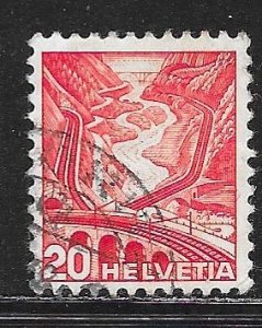 Switzerland 232a: 20c St Gotthard Railroad, used, F-VF