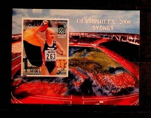 ROMANIA Sc 4394 NH SOUVENIR SHEET OF 2000 - OLYMPICS