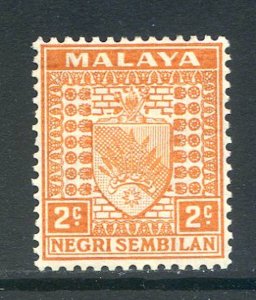 Malaya (Negri Sembilan) 2c Orange SG23 Mounted Mint