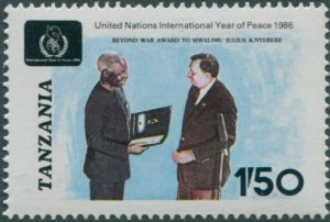 Tanzania 1986 SG499 1s.50 President Nyerere MNH