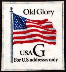 SC#2886 32¢ G Rate Old Glory Booklet Single (1994) SA