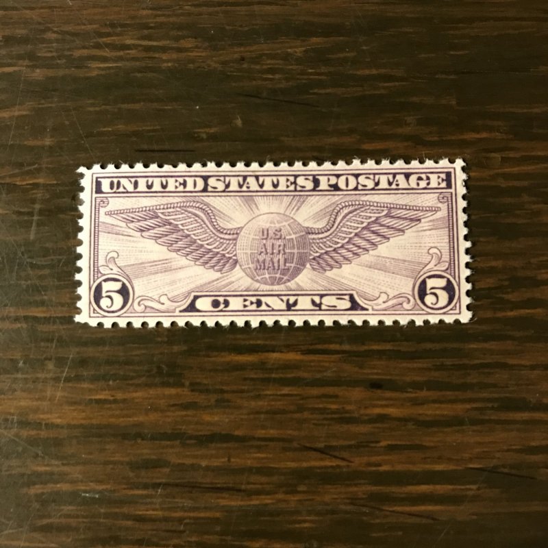 US SCOTT C16 - 5¢ Winged Globe  (4) - MNH, VF/XF