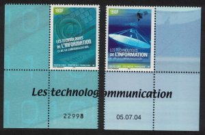 Fr. Polynesia Computers Information Technology 2v Corners 2004 MNH SG#988-989