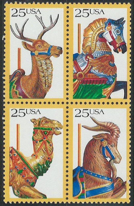 Scott: 2390-2393 United States - Carousel Animals - MNH