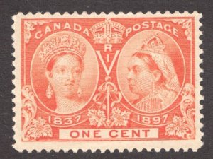 1897 Canada - Sc# 51 - One Cent Queen Victoria Jubilee - MH - Cv$30