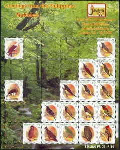 Philippines 3177 ag sheet, MNH. Jakarta 2008 StampEXPO. Birds.