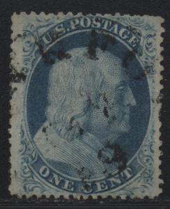 US Scott #24 VF/XF Plate V Pos 63R5 With CERT