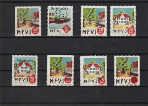 denmark mint vintage parcel stamps  ref 11396