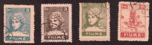 Fiume - 1919 - SC 27-30a - Used