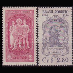 BRAZIL 1954 - Scott# 772-3 Sao Paulo City 2-2.8cr LH