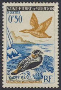 St Pierre & Miquelon  SC# 362 MH  Birds  see details/scans 