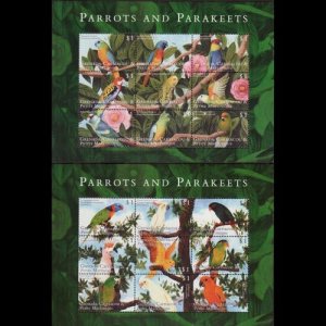 GRENADA CARRIACOU 2003 - Sheets-Parrots NH