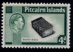 PITCAIRN ISLANDS GVI SG5b, 4d black & emerald-green, M MINT. Cat £23. 