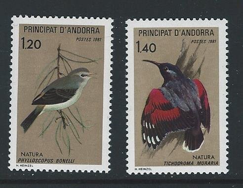 FRENCH ANDORRA mnh multiple item SC. 288-289