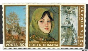 Romania; Scott 2532-2533, 2535; 1975; Precanceled; NH