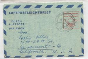 Germany AlS LF 7 used aerogram air letter (whole postal stat