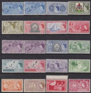 Bermuda 1943-1958 SC 143-162 MNH Set