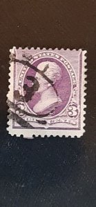 US Scott # 221. used from 1890; VG centering