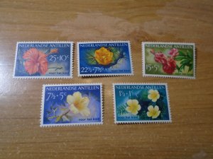 Netherlands Antilles  #  B21-25  MNH   Flowers