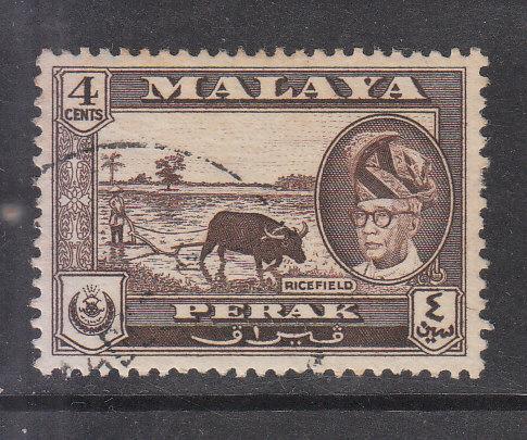 Malaya Perak 1957 Sc 129 4c Used