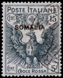 Italian Somaliland Scott B2 (1916) Used H VF, CV $57.50