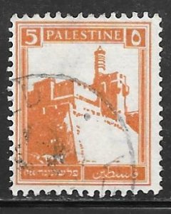 Palestine 67: 5m Citadel, Jerusalem, used, F