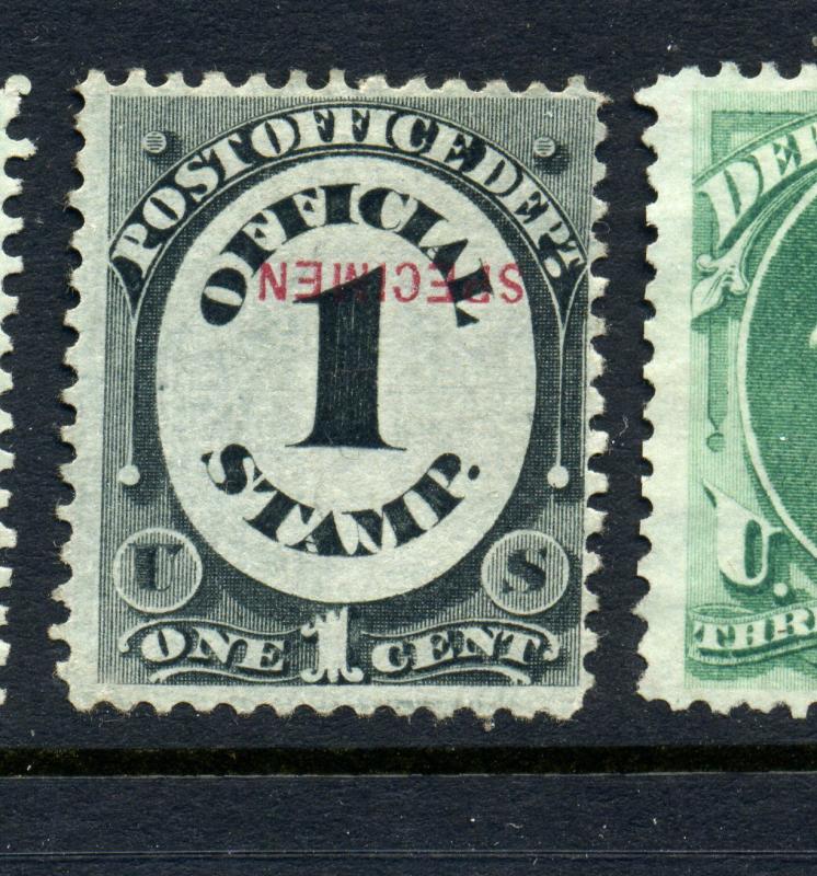 O47Sb Official  Specimen Invert Error Overprint Stamp (Stock O47-sb1)