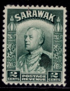 SARAWAK GV SG107, 2c green, M MINT.