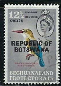 Botswana 12 Used 1966 Overprint (fe6007)
