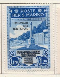 San Marino 1943 Early Issue Fine Mint Hinged 1.25L. 192692