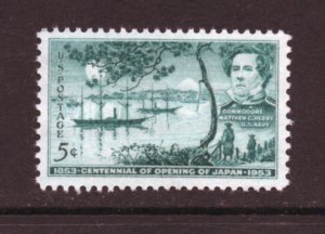 Scott # 1021   UNUSED  OG HINGED  single