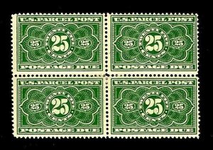 momen: US Stamps #JQ5 Block of 4 Mint OG F/VF