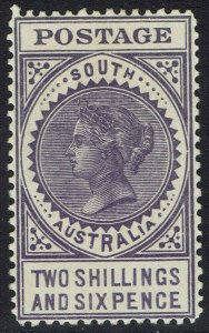 SOUTH AUSTRALIA 1904 QV THICK POSTAGE 2/6 WMK CROWN/SA