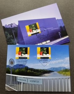 *FREE SHIP Liechtenstein Switzerland Joint Issue 2011 Fruit (maxicard) *dual PMK