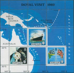 Solomon Islands 1982 SG475 Royal Visit MS MNH