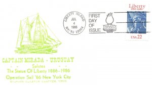 TALL SHIP CAPT. MIRADA OF URUGUAY-OPERATION SAIL STATUE OF LIBERTY '86 (DECATUR)