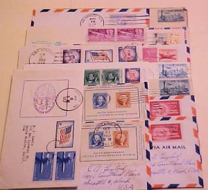 US  FLIGHTS 14 DIFF. 1950-1959  FOREIGN DESTINATION