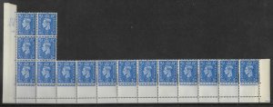 2½d Light Blue Cyl P44 151 Dot Perf 6B(E/P) Double misperf UNMOUNTED MINT