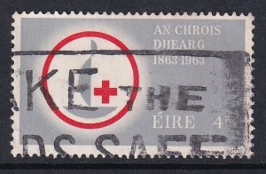 Ireland   #190  used  1963   Red Cross  4p