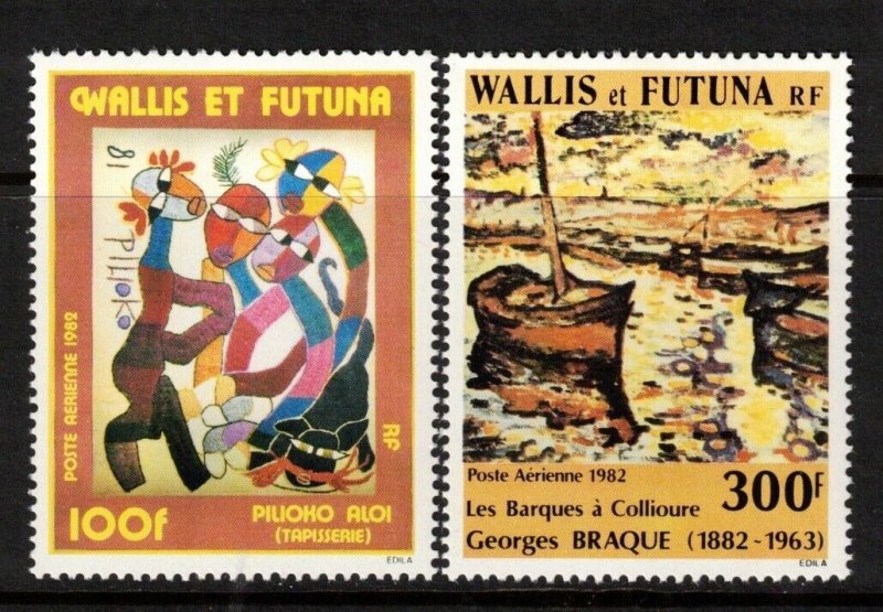 WALLIS & FUTUNA Sc C112-113 Sc MNH - Local Art 