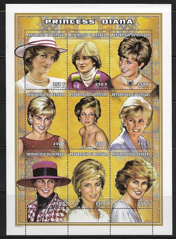 Senegal 1303-7 Princess Diana Mint NH