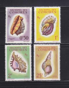 Comoro Islands 48-50, 53 MH Sea Shells