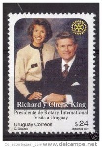 Rotary President Richard King visit to URUGUAY Sc#1932 MNH STAMP