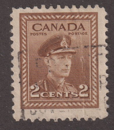 Canada 250 King George VI WWII War 2¢ 1942