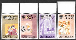 NETHERLANDS ANTILLES 1979 IYC Year of the Child Semi Postal Set Sc B168-B171 MNH