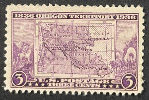 US #783 Used F/VF - 3c Oregon Territory 1936 [B10.9.3]