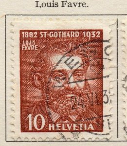 Switzerland 1932 Issue Fine Used 10c. NW-119165
