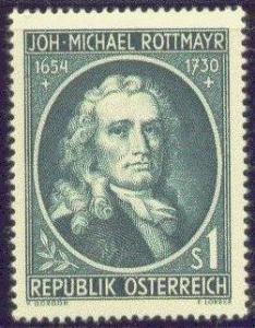 AUSTRIA  594 MINT OG 1954 ROTTMAYR-PAINTER