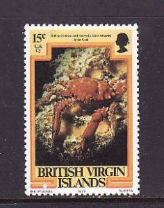 Virgin Is.-Sc#371-unused  NH 15c Spider  Crab-Marine Life-id2-1979-80-