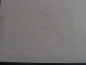 ​MONGOLIA-1993-SPECIMEN-SILVER REPLICA-THE LOVELY TURTLE IMPERF MNH S/S- SHEET